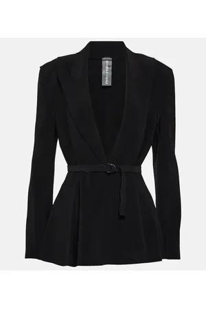 Norma Kamali Blazer in jersey con cintura