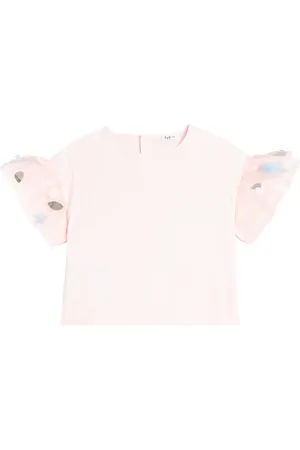 Il gufo Top in misto cotone