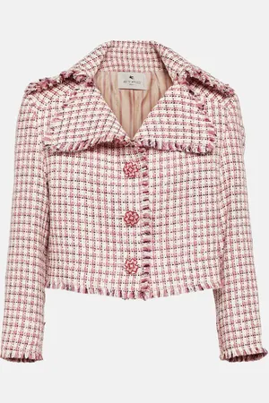 Etro Giacca cropped in misto lana