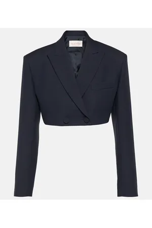 VALENTINO Blazer cropped in Crêpe Couture