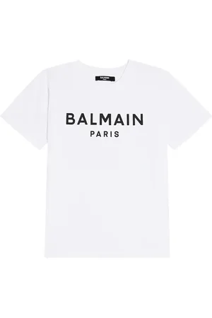Balmain T-shirt in jersey di cotone con logo