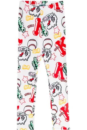 Kenzo Leggings in misto cotone con stampa