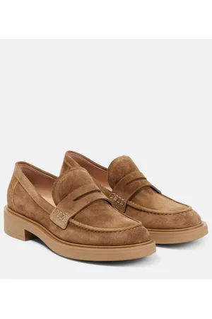 Gianvito Rossi Mocassini Harris in suede