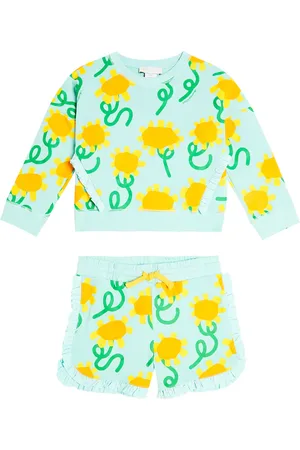 Stella McCartney Felpa e pantaloni sportivi in cotone