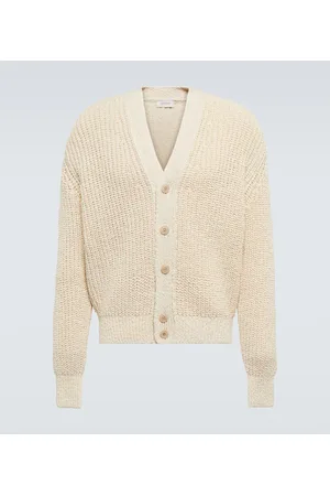 LEMAIRE Cardigan in maglia di cotone a coste