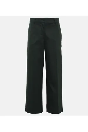 Max Mara Pantaloni regular in cotone