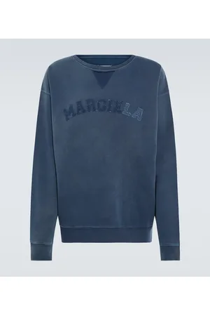 Maison Margiela Felpa in pile di cotone con logo