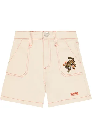 Kenzo Shorts di jeans con ricamo