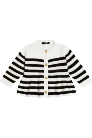 Balmain Baby - Cardigan in misto lana a righe
