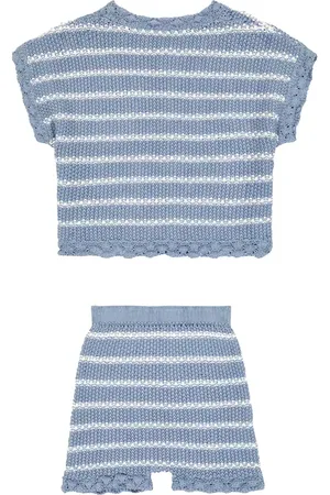 Suncracy Cardigan e shorts Rayas in cotone