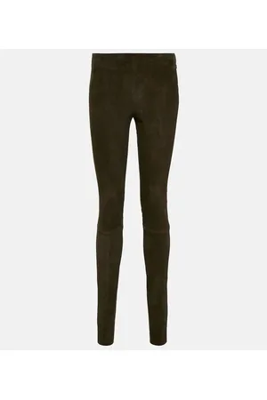 Stouls Leggings Carolyn in suede a vita alta