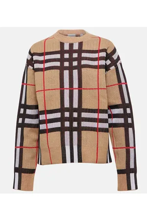 Burberry Pullover in misto cotone a quadri