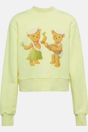 Palm Angels Felpa Dancing Bears in jersey di cotone