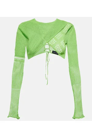 Roberta Einer Top cropped Loona in cotone