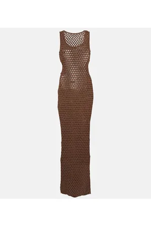 SIR Abito midi Aline in crochet con cut-out