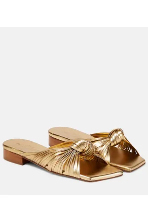 Souliers Martinez Sandali Feston in pelle