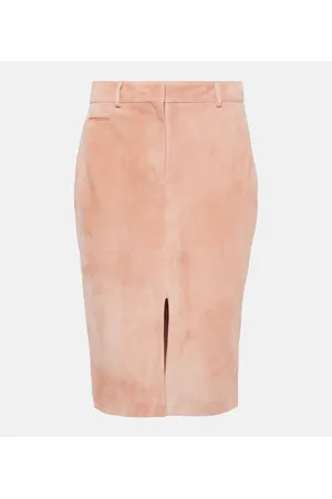 Tom Ford Gonna midi in suede a vita alta