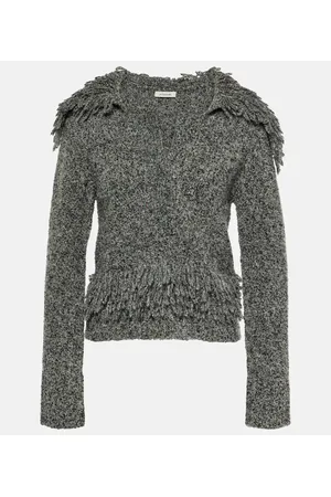 JACQUES WEI Pullover in misto lana con frange