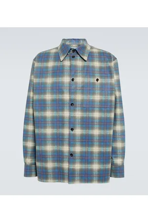 Bottega Veneta Camicia in pelle a quadri