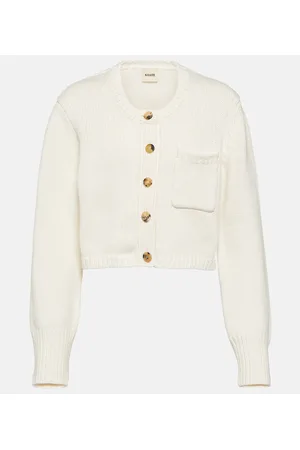 Khaite Cardigan cropped Lavan in cashmere