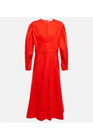Proenza Schouler White Label - Abito midi in popeline di cotone