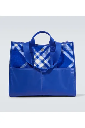 Burberry Shopper in lana a quadri