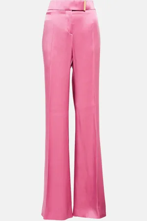 Tom Ford Pantaloni a vita alta in raso