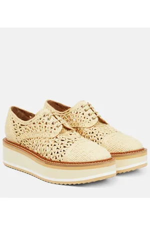 Robert Clergerie Scarpe Borril in rafia con plateau