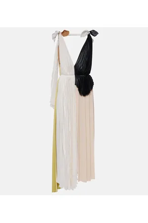 Victoria Beckham Abito midi asimmetrico plissé