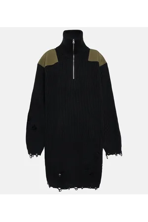 Maison Margiela Abito felpa in cotone e lana