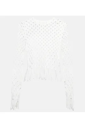 DION LEE Top con frange