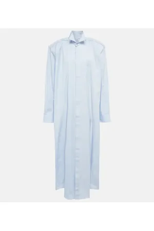 Vetements Abito chemisier destrutturato in cotone
