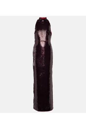Safiyaa Abito lungo Viba con paillettes