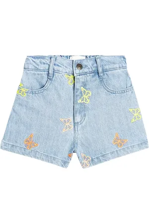 The New Society Shorts di jeans Burbank con ricamo