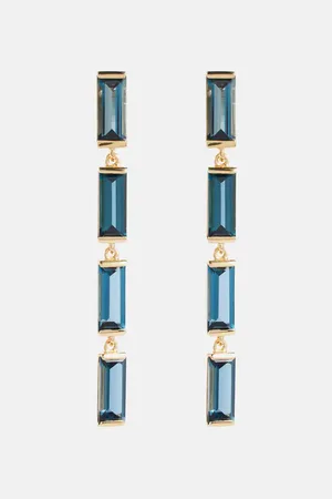 Aliita Orecchini Deco Maxi 9kt in con topazi