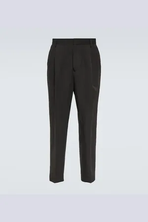 DRIES VAN NOTEN Pantaloni regular in lino e cotone