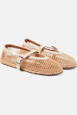 Alaïa Alaïa Ballerine in mesh con vernice