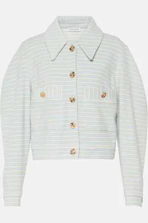 Nina Ricci Giacca in misto cotone a righe