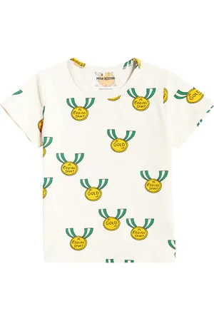 Mini Rodini T-shirt Medals in jersey di misto cotone