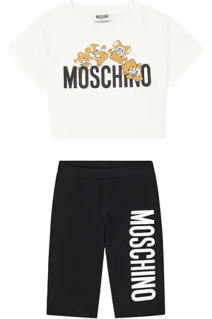 Moschino T-shirt e shorts in jersey di misto cotone