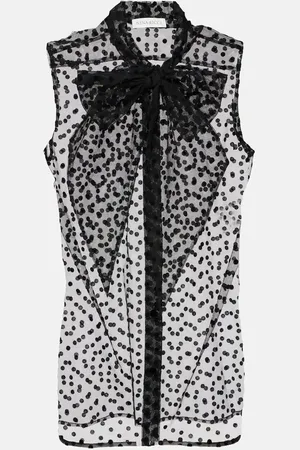 Nina Ricci Camicia in tulle con fiocco