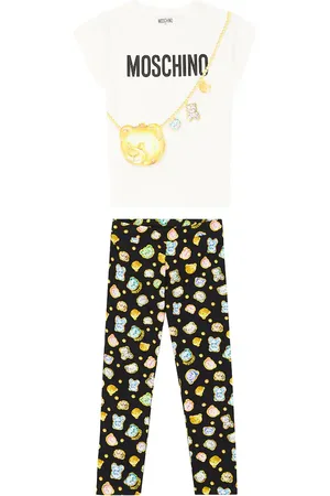 Moschino T-shirt e leggings in jersey di misto cotone