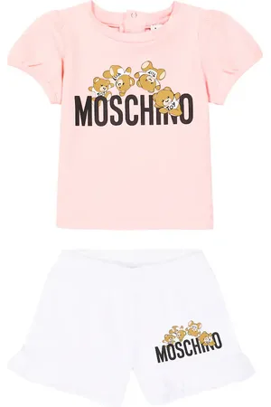 Moschino Baby - T-shirt e shorts in cotone con stampa
