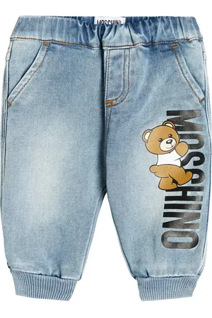 Moschino Baby - Jeans in misto cotone con stampa