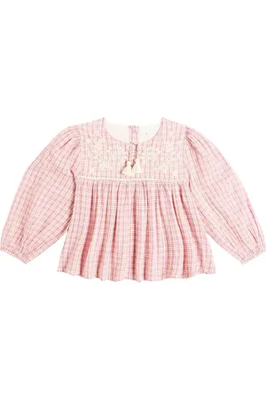 Louise Misha Blusa Vally in cotone a quadri