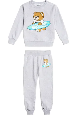 Moschino Felpa e pantaloni sportivi in misto cotone