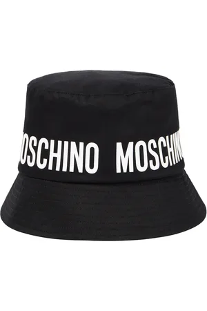 Moschino Cappello da pescatore in cotone con logo