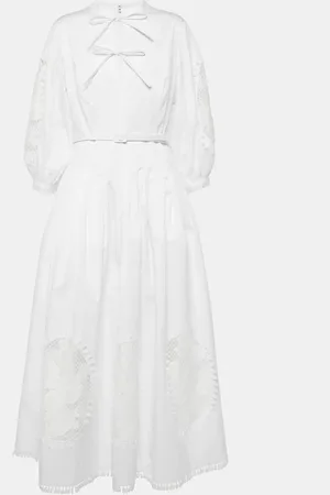 Oscar de la Renta Abito lungo in misto cotone
