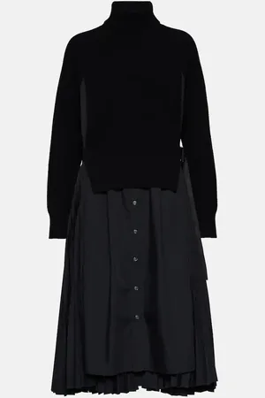 SACAI Abito midi dolcevita