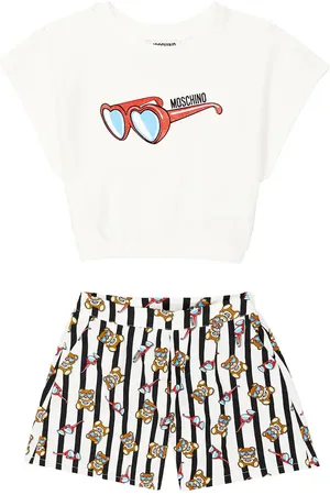 Moschino T-shirt e shorts in cotone